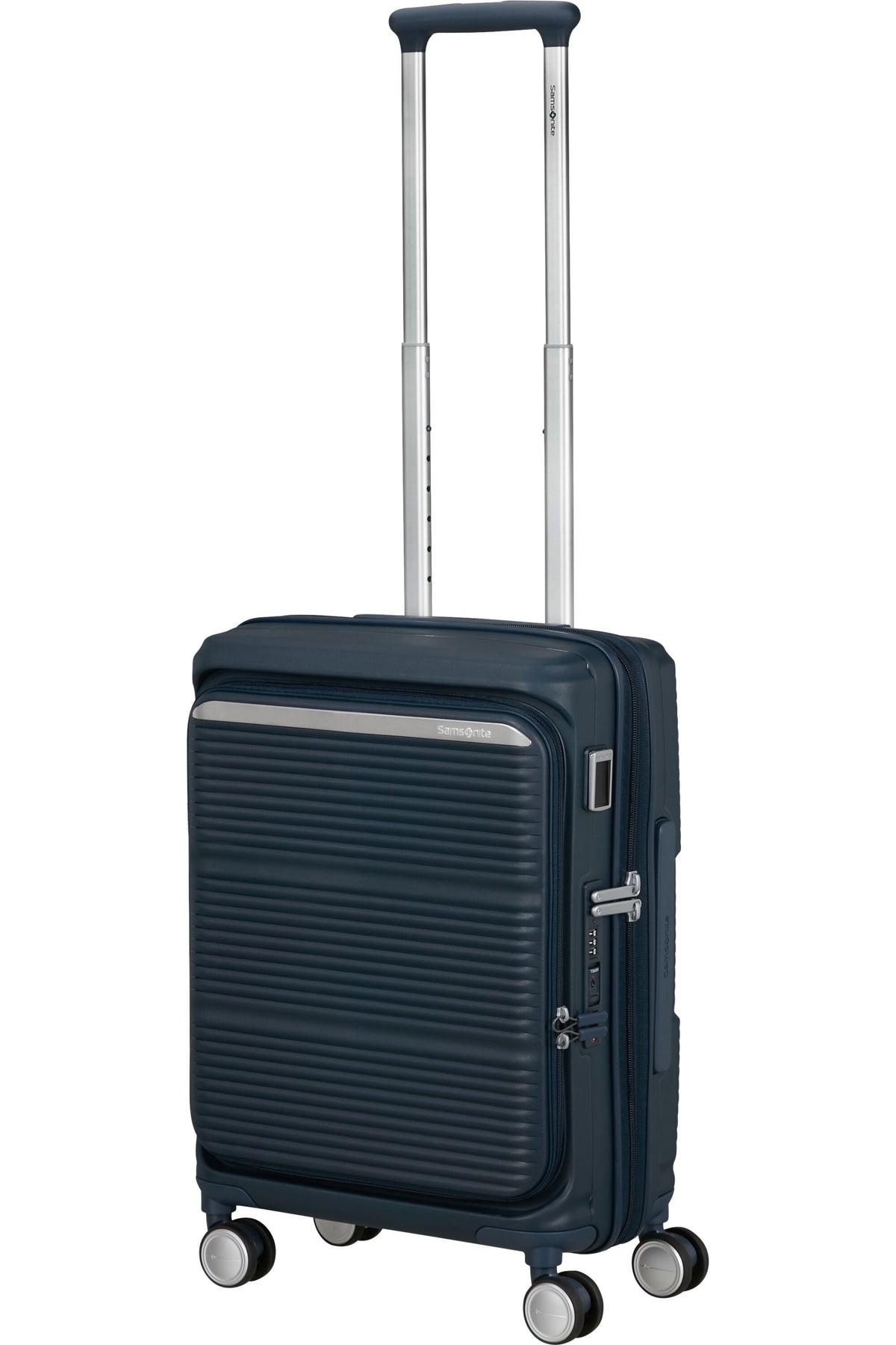 Walizka kabinowa Samsonite Paralux HS 55cm powiększana granatowa – zdjęcie 6