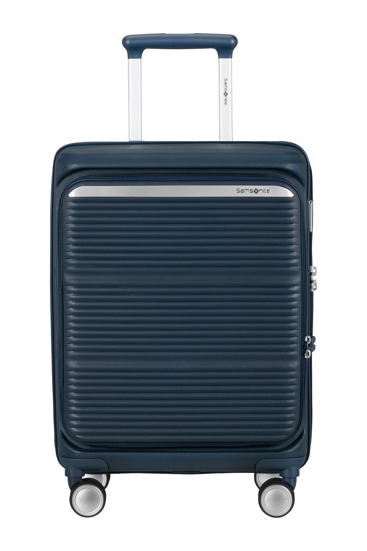 Walizka kabinowa Samsonite Paralux HS 55cm powiększana granatowa