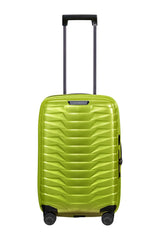 Walizka kabinowa Samsonite Proxis 55 cm powiększana z portem USB – limonkowa, przód