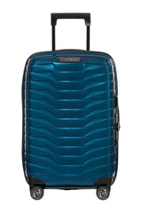 Walizka kabinowa Samsonite Proxis 55 cm powiększana z portem USB – niebieska, przód