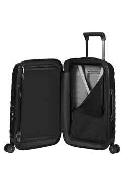 Walizka kabinowa Samsonite Proxis 55 cm powiększana 38/44 l z portem USB Black – wnętrze