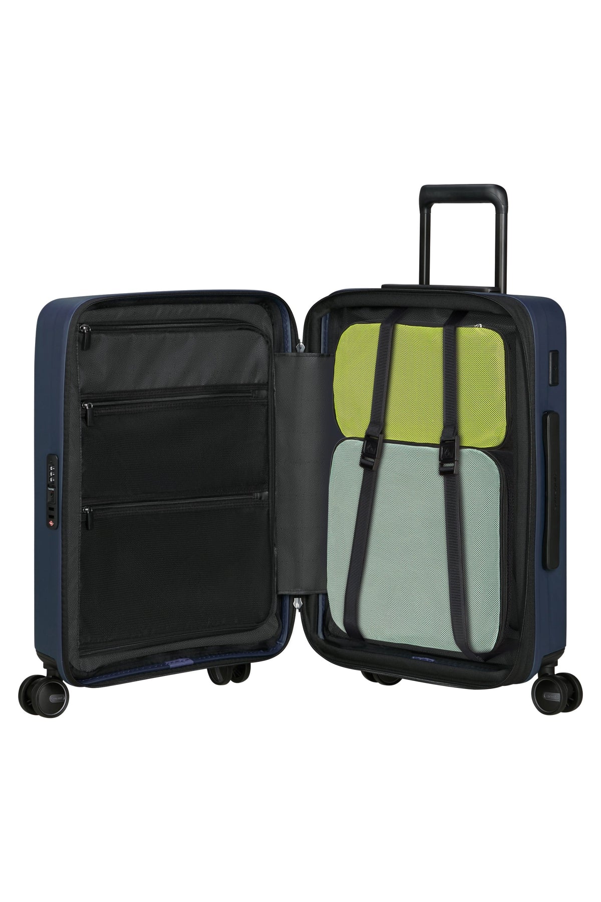 Walizka kabinowa Samsonite Restackd 55 cm powiększana 39/45 l Sage – wnętrze