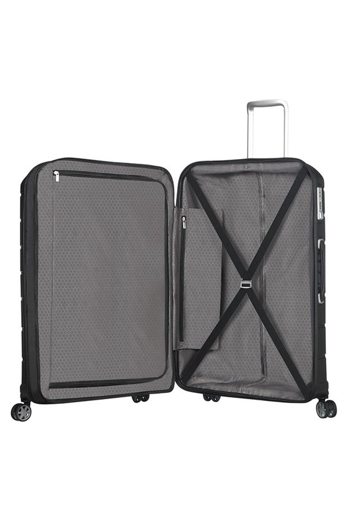 Walizka Samsonite Flux 75 cm powiększana Black – wnętrze