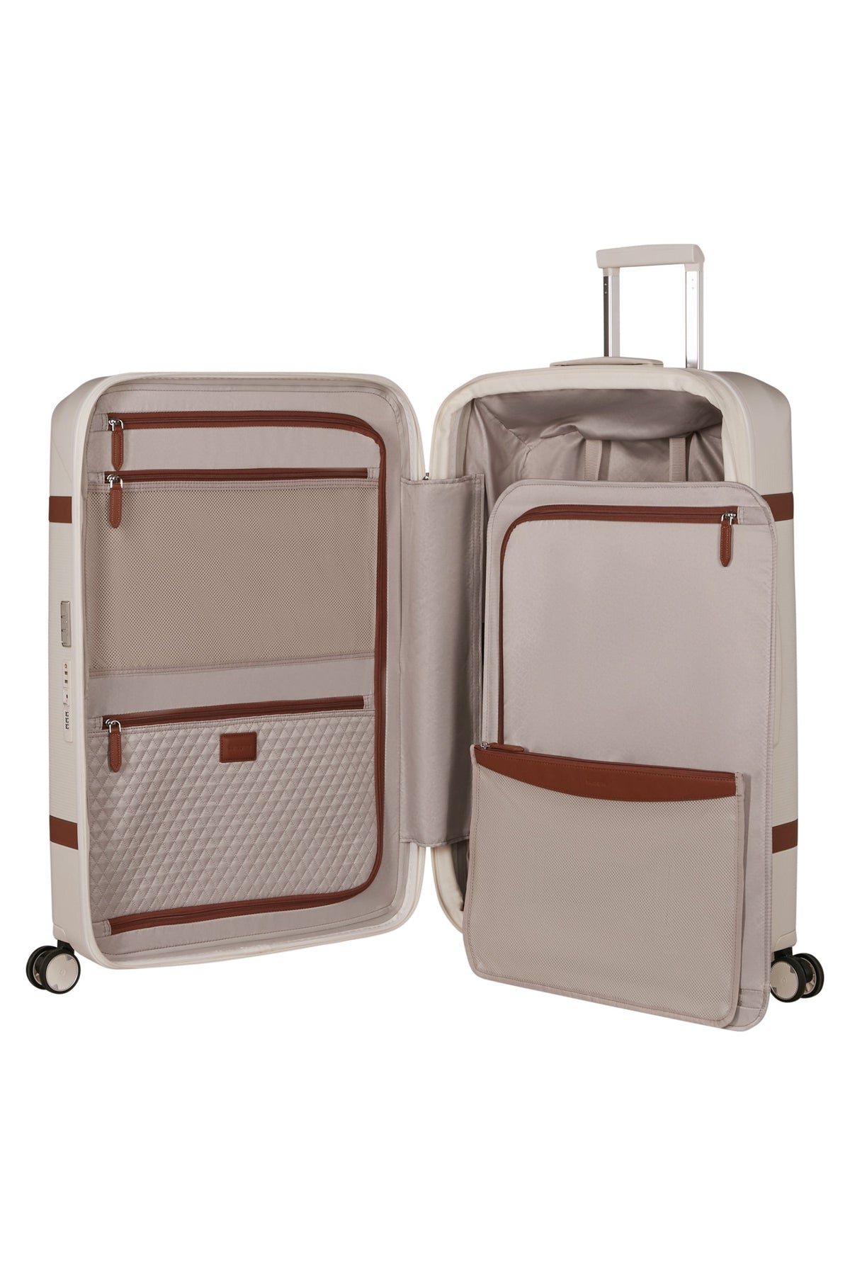 Walizka Samsonite Image 75 cm powiększana beżowa – wnętrze