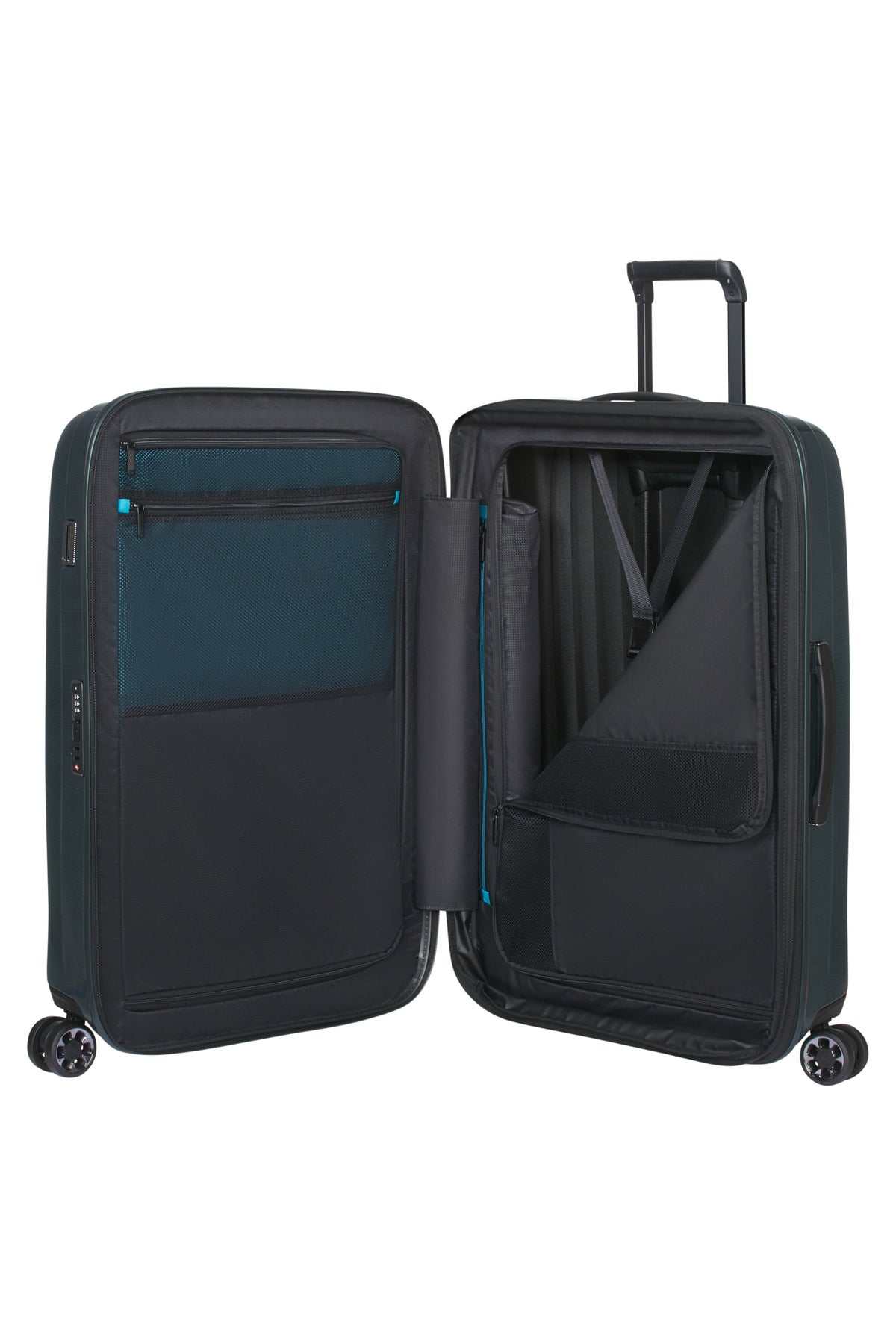Walizka Samsonite Nexis 70 cm powiększana Deep Forest – wnętrze