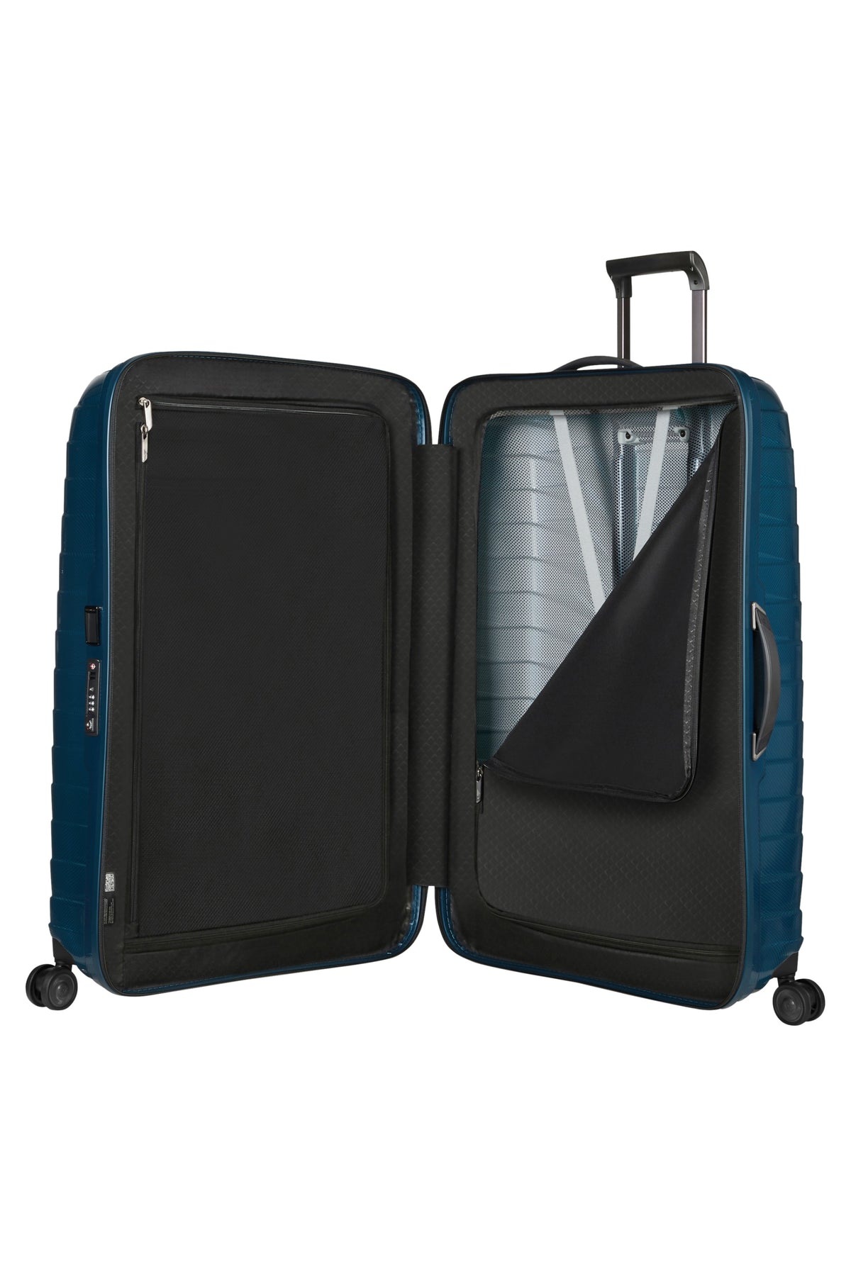 Walizka Samsonite Proxis 86 cm Petrol Blue – wnętrze