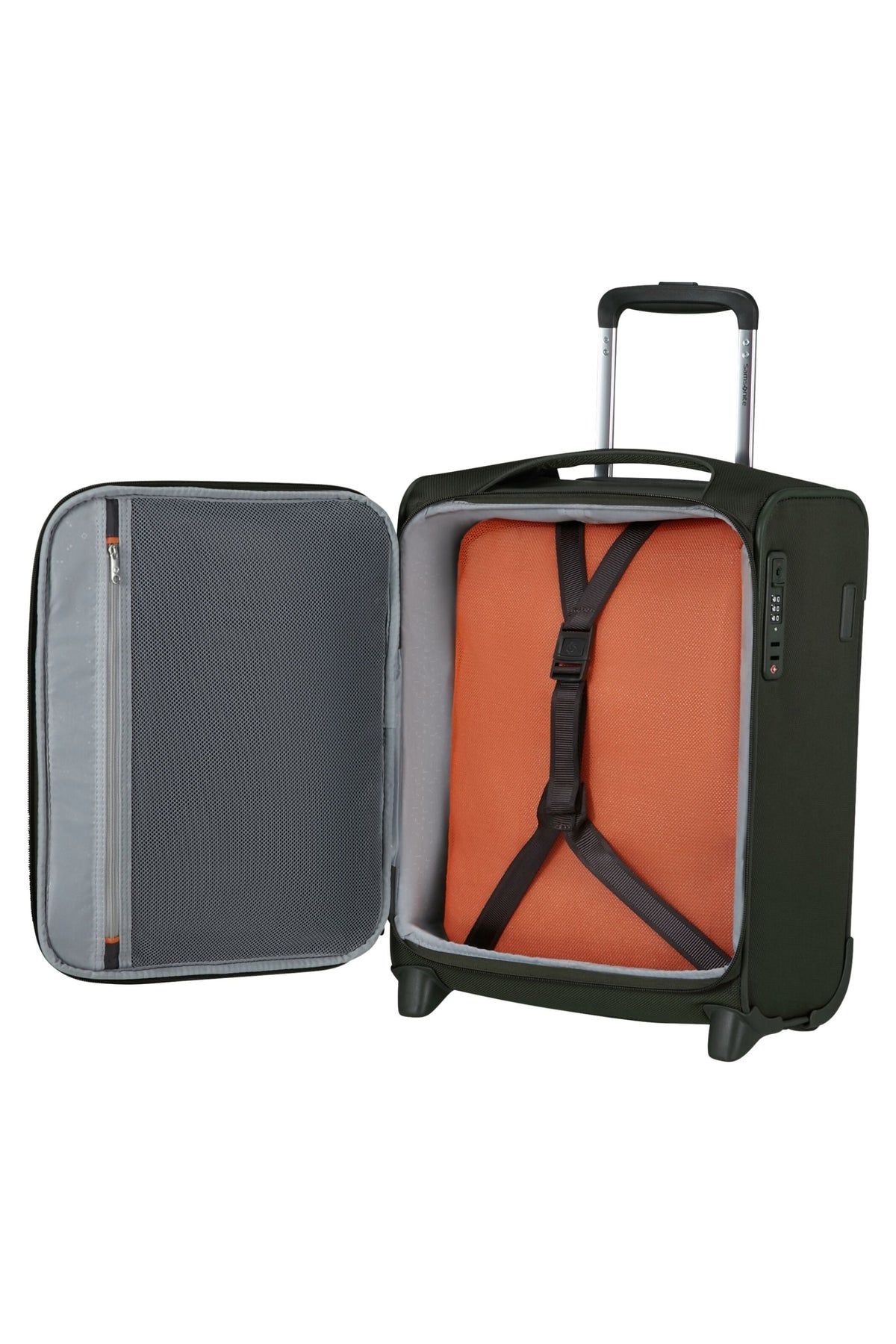 Walizka Samsonite Re-Lite 45 cm zielony – wnętrze