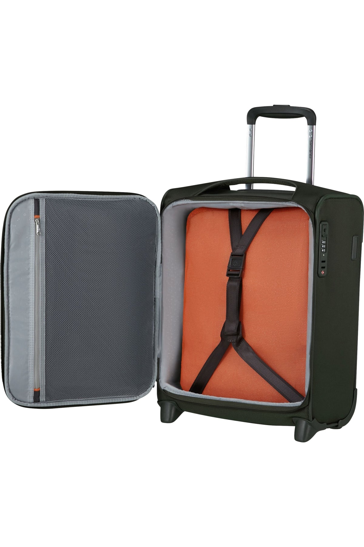 Walizka Samsonite Re-Lite 45cm zielony – wnętrze