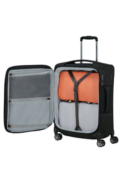 Walizka Samsonite Re-Lite 55 cm powiększana czarny – wnętrze