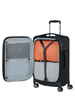 Walizka Samsonite Re-Lite 55 cm slim powiększana czarny – wnętrze