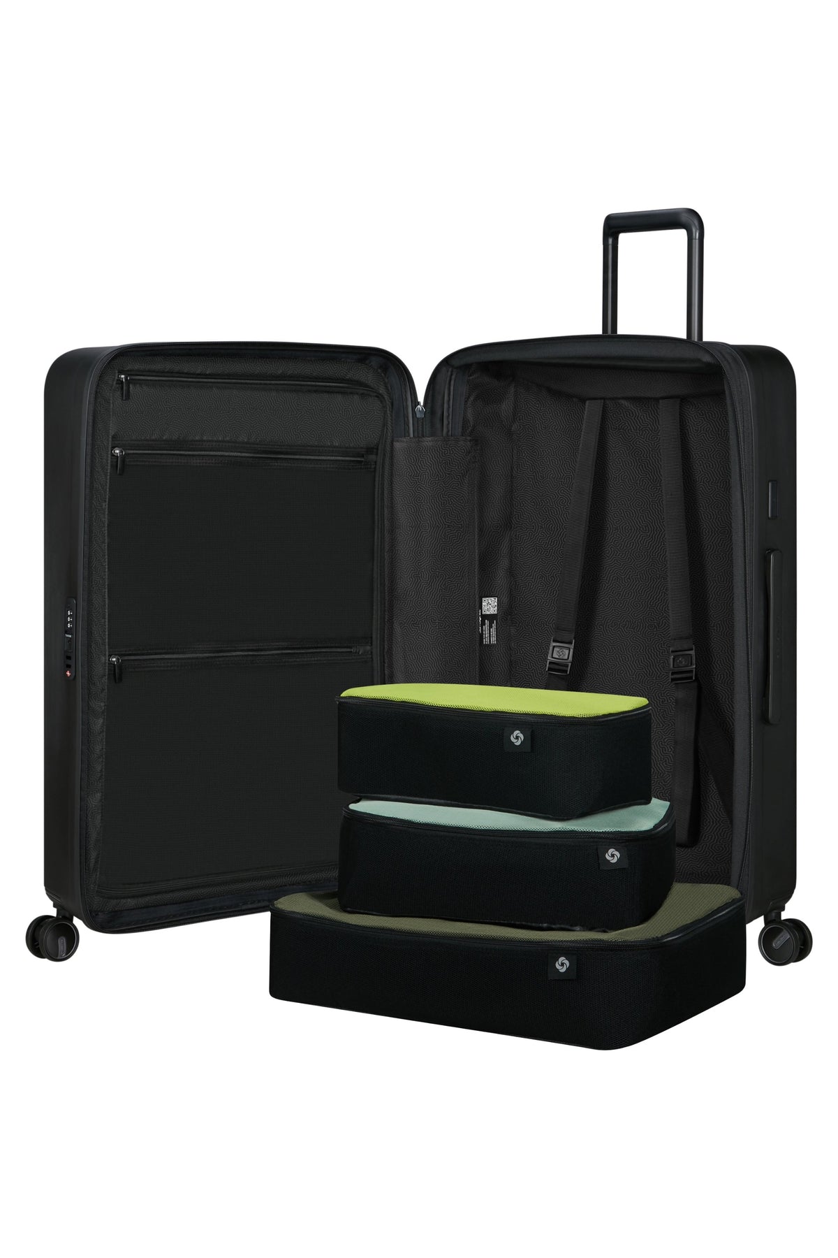 Walizka Samsonite Restackd 75 cm powiększana Black – wnętrze