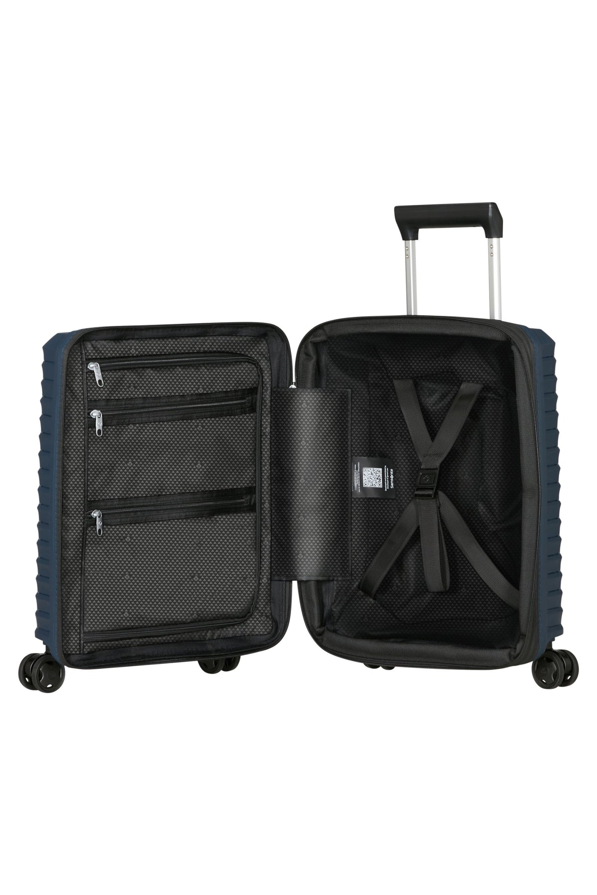 Walizka Samsonite Upscape 45 cm powiększana Blue Nights – wnętrze