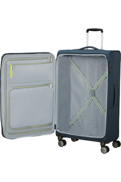 Walizka American Tourister Wanderlite L powiększana Dark Navy – wnętrze