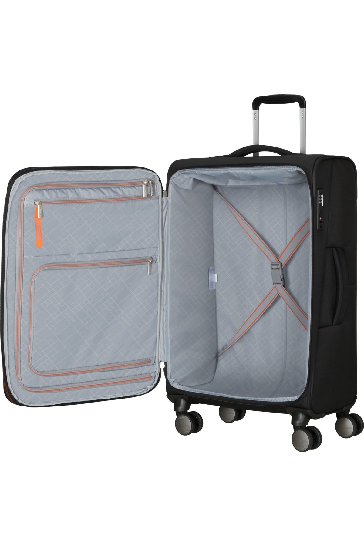 Walizka American Tourister Wanderlite M powiększana Shadow Black – zdjęcie 3
