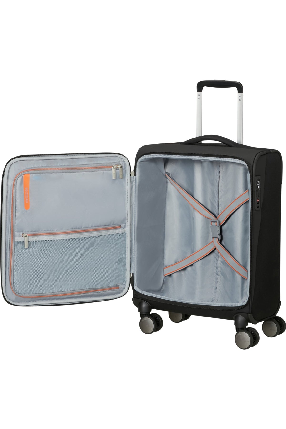 Walizka kabinowa American Tourister Wanderlite S na 4 kółkach Shadow Black – zdjęcie 3