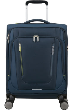Walizka kabinowa American Tourister Wanderlite S na 4 kółkach Dark Navy – widok 3/4