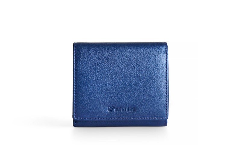 Valentini Damengeldbörse Metallic 123 blau