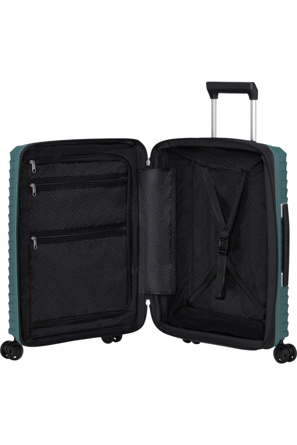 Samsonite Upscape 55 cm vergrößerbarer blauer Kabinenkoffer