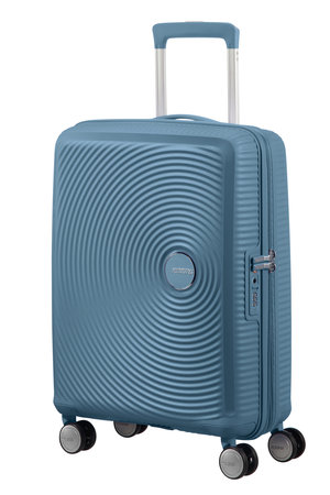 American Tourister Soundbox 55cm erweiterbarer Handgepäckkoffer blau