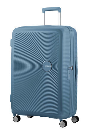 American Tourister Soundbox 77cm erweiterbarer blauer Koffer