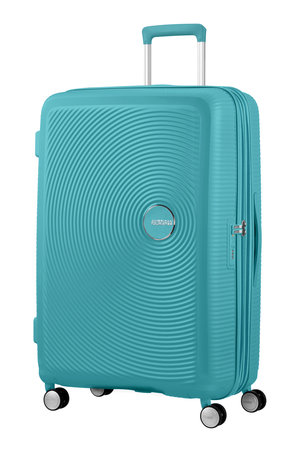 American Tourister Soundbox 77cm erweiterbarer blauer Koffer