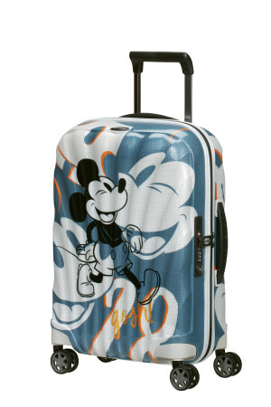 Walizka Samsonite C-Lite Disney 55cm powiększana srebrna