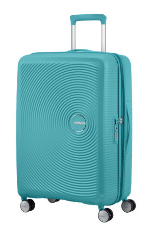 Walizka American Tourister Soundbox 67cm powiększana niebieska