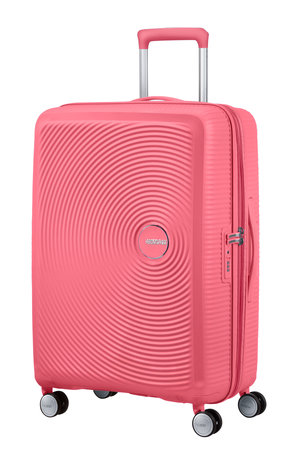 Walizka American Tourister Soundbox 67cm powiększana różowa